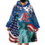 United States 4th Of July Wearable Blanket Hoodie USA Statue of Liberty Proud