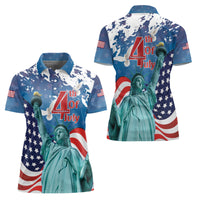 United States 4th Of July Women Polo Shirt USA Statue of Liberty Proud - Wonder Print Shop