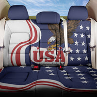 United States Independence Day Back Car Seat Cover USA Bald Eagle Happy 4th Of July - Wonder Print Shop