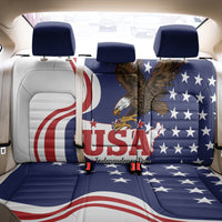 United States Independence Day Back Car Seat Cover USA Bald Eagle Happy 4th Of July - Wonder Print Shop