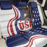 United States Independence Day Back Car Seat Cover USA Bald Eagle Happy 4th Of July - Wonder Print Shop