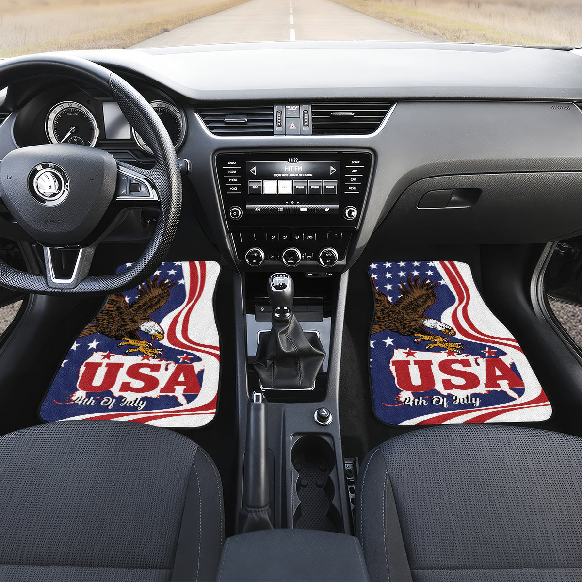 United States Independence Day Car Mats USA Bald Eagle Happy 4th Of July - Wonder Print Shop