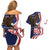 United States Independence Day Couples Matching Off Shoulder Short Dress and Hawaiian Shirt USA Bald Eagle Happy 4th Of July - Wonder Print Shop