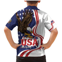 United States Independence Day Family Matching Mermaid Dress and Hawaiian Shirt USA Bald Eagle Happy 4th Of July - Wonder Print Shop