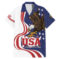 United States Independence Day Family Matching Mermaid Dress and Hawaiian Shirt USA Bald Eagle Happy 4th Of July - Wonder Print Shop