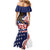 United States Independence Day Family Matching Mermaid Dress and Hawaiian Shirt USA Bald Eagle Happy 4th Of July - Wonder Print Shop