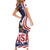 United States Independence Day Family Matching Short Sleeve Bodycon Dress and Hawaiian Shirt USA Bald Eagle Happy 4th Of July - Wonder Print Shop