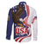 United States Independence Day Family Matching Summer Maxi Dress and Hawaiian Shirt USA Bald Eagle Happy 4th Of July - Wonder Print Shop