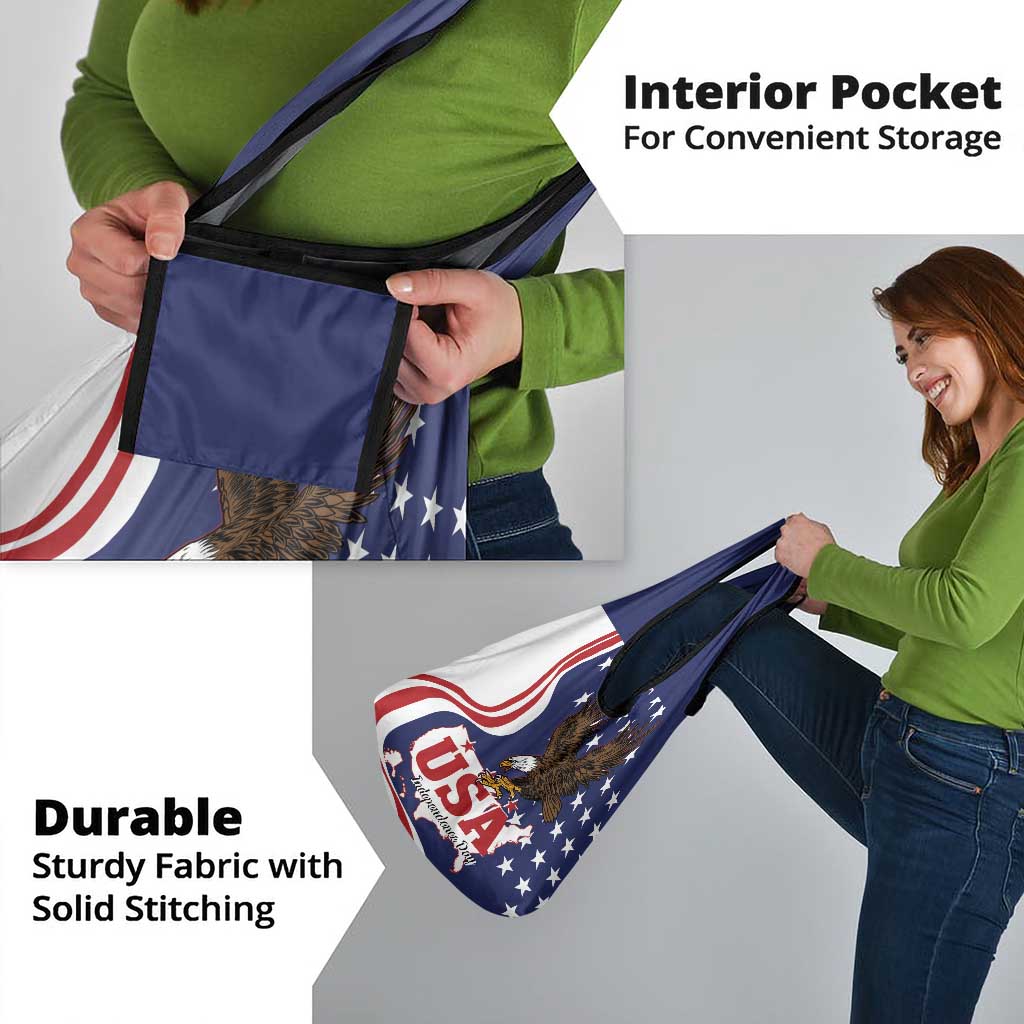 United States Independence Day Grocery Bag USA Bald Eagle Happy 4th Of July