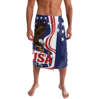 United States Independence Day Lavalava USA Bald Eagle Happy 4th Of July - Wonder Print Shop