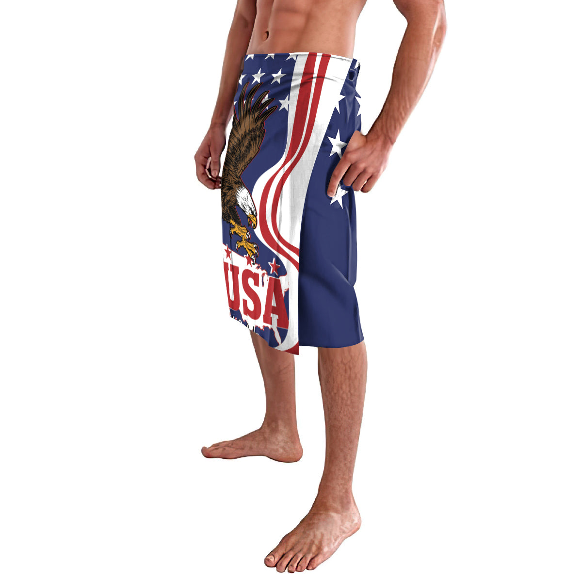 United States Independence Day Lavalava USA Bald Eagle Happy 4th Of July - Wonder Print Shop
