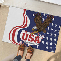 United States Independence Day Rubber Doormat USA Bald Eagle Happy 4th Of July - Wonder Print Shop