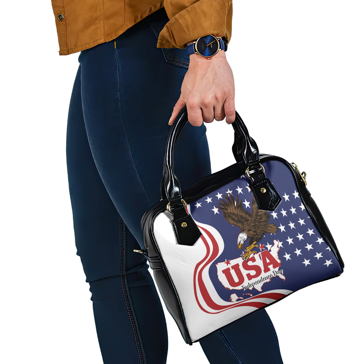 United States Independence Day Shoulder Handbag USA Bald Eagle Happy 4th Of July