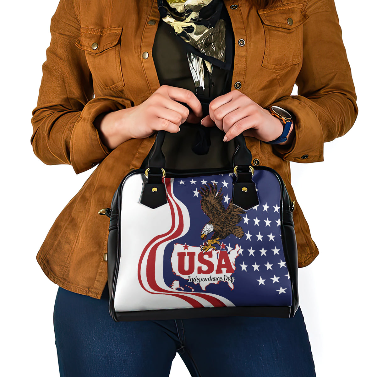 United States Independence Day Shoulder Handbag USA Bald Eagle Happy 4th Of July