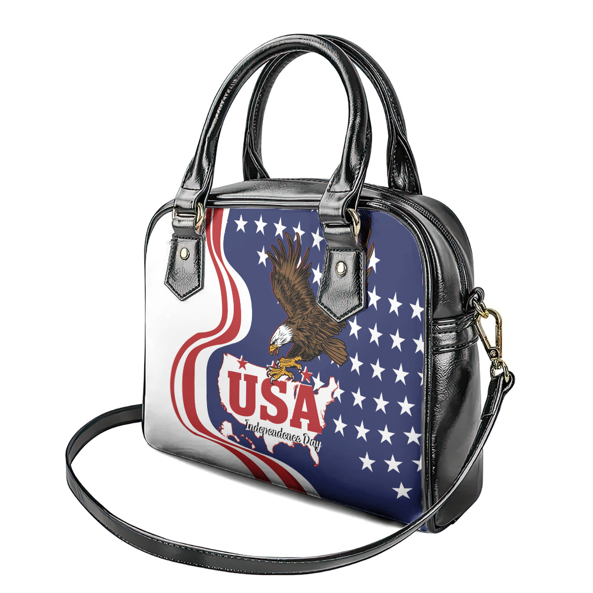 United States Independence Day Shoulder Handbag USA Bald Eagle Happy 4th Of July