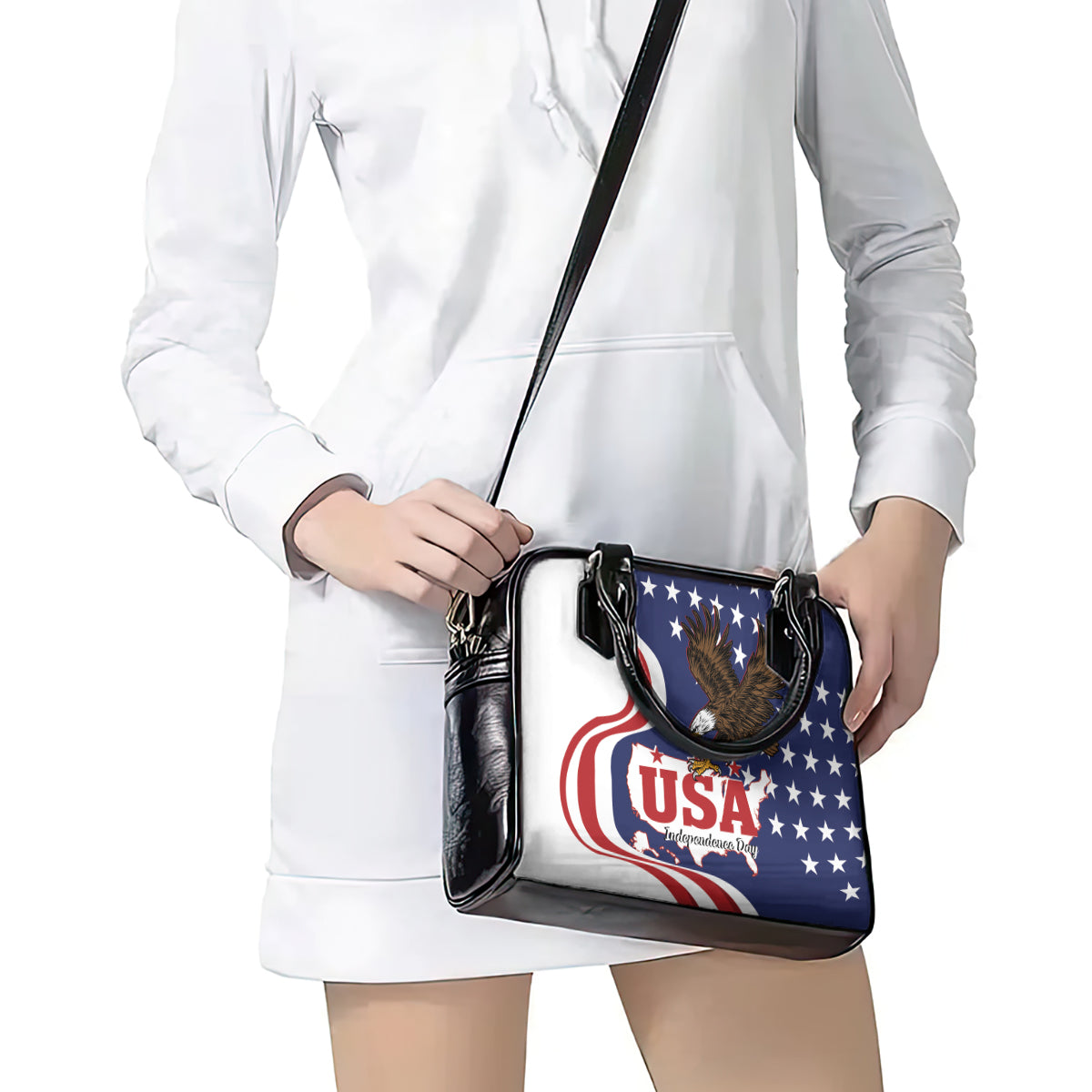 United States Independence Day Shoulder Handbag USA Bald Eagle Happy 4th Of July