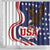 United States Independence Day Shower Curtain USA Bald Eagle Happy 4th Of July