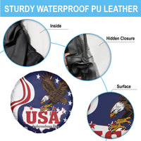 United States Independence Day Spare Tire Cover USA Bald Eagle Happy 4th Of July - Wonder Print Shop