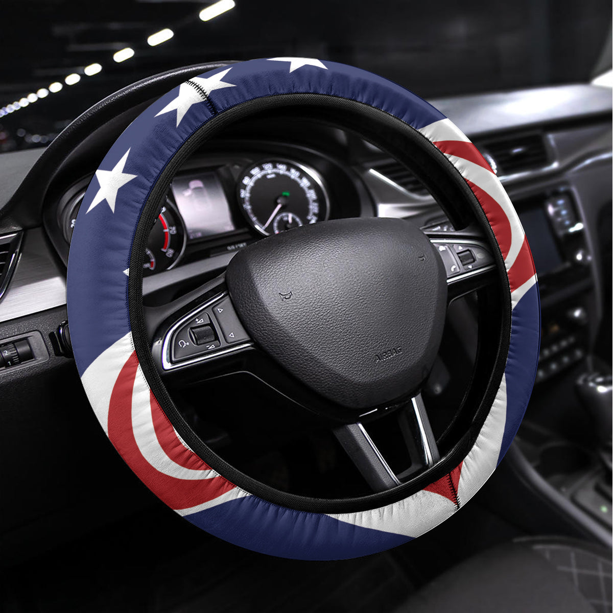 United States Independence Day Steering Wheel Cover USA Bald Eagle Happy 4th Of July - Wonder Print Shop