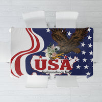 United States Independence Day Tablecloth USA Bald Eagle Happy 4th Of July - Wonder Print Shop
