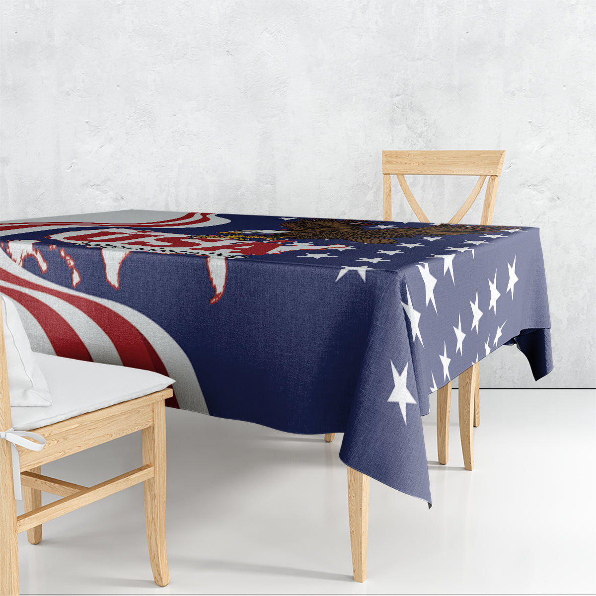 United States Independence Day Tablecloth USA Bald Eagle Happy 4th Of July - Wonder Print Shop