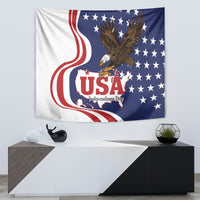 United States Independence Day Tapestry USA Bald Eagle Happy 4th Of July - Wonder Print Shop