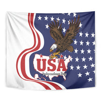 United States Independence Day Tapestry USA Bald Eagle Happy 4th Of July - Wonder Print Shop