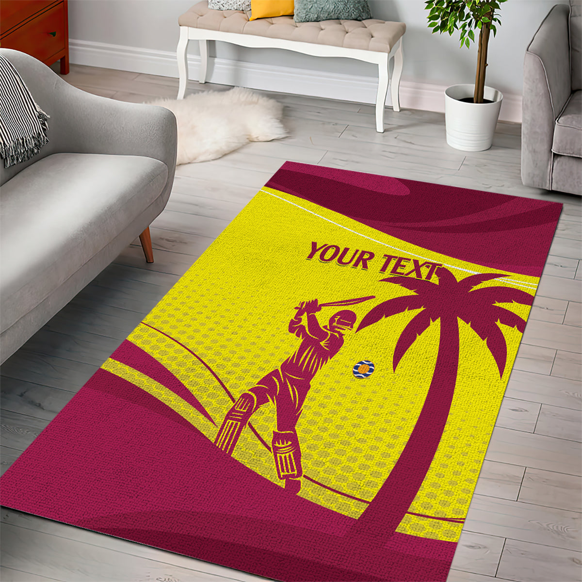 Custom West Indies Cricket Area Rug 2024 World Cup Go Windies - Wonder Print Shop