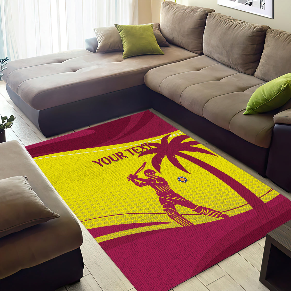 Custom West Indies Cricket Area Rug 2024 World Cup Go Windies - Wonder Print Shop