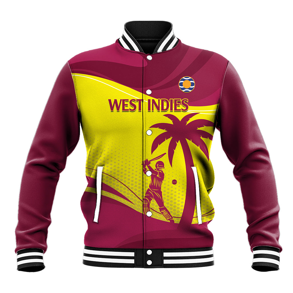 Custom West Indies Cricket Baseball Jacket 2024 World Cup Go Windies - Wonder Print Shop