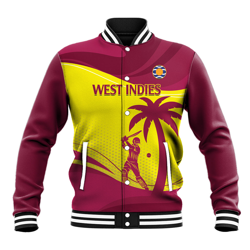 Custom West Indies Cricket Baseball Jacket 2024 World Cup Go Windies