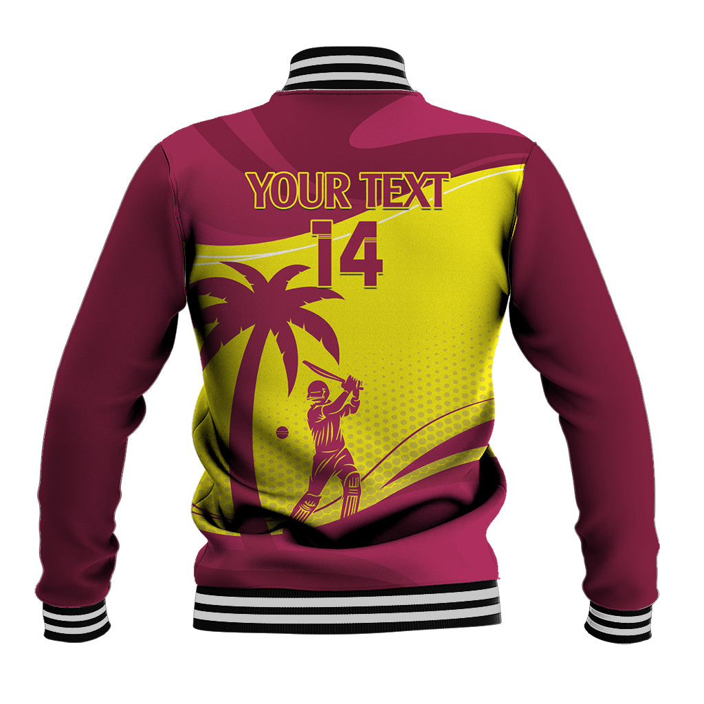 Custom West Indies Cricket Baseball Jacket 2024 World Cup Go Windies - Wonder Print Shop