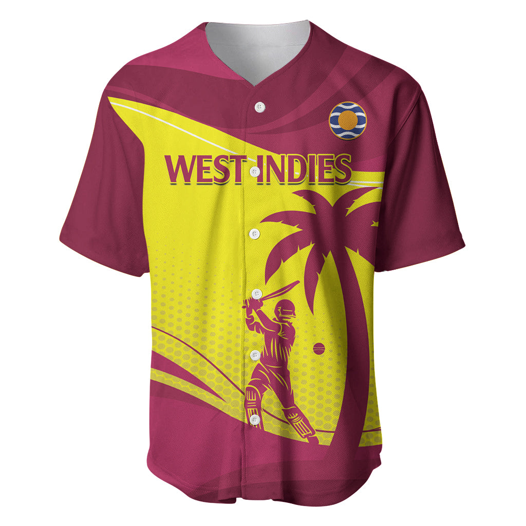 Custom West Indies Cricket Baseball Jersey 2024 World Cup Go Windies