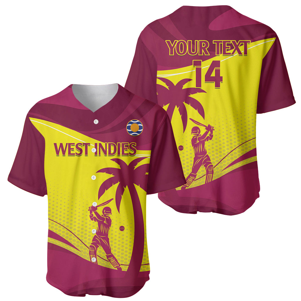 Custom West Indies Cricket Baseball Jersey 2024 World Cup Go Windies - Wonder Print Shop