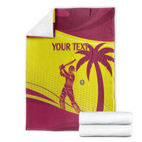 Custom West Indies Cricket Blanket 2024 World Cup Go Windies