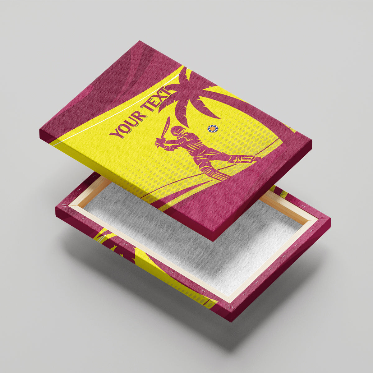 Custom West Indies Cricket Canvas Wall Art 2024 World Cup Go Windies - Wonder Print Shop