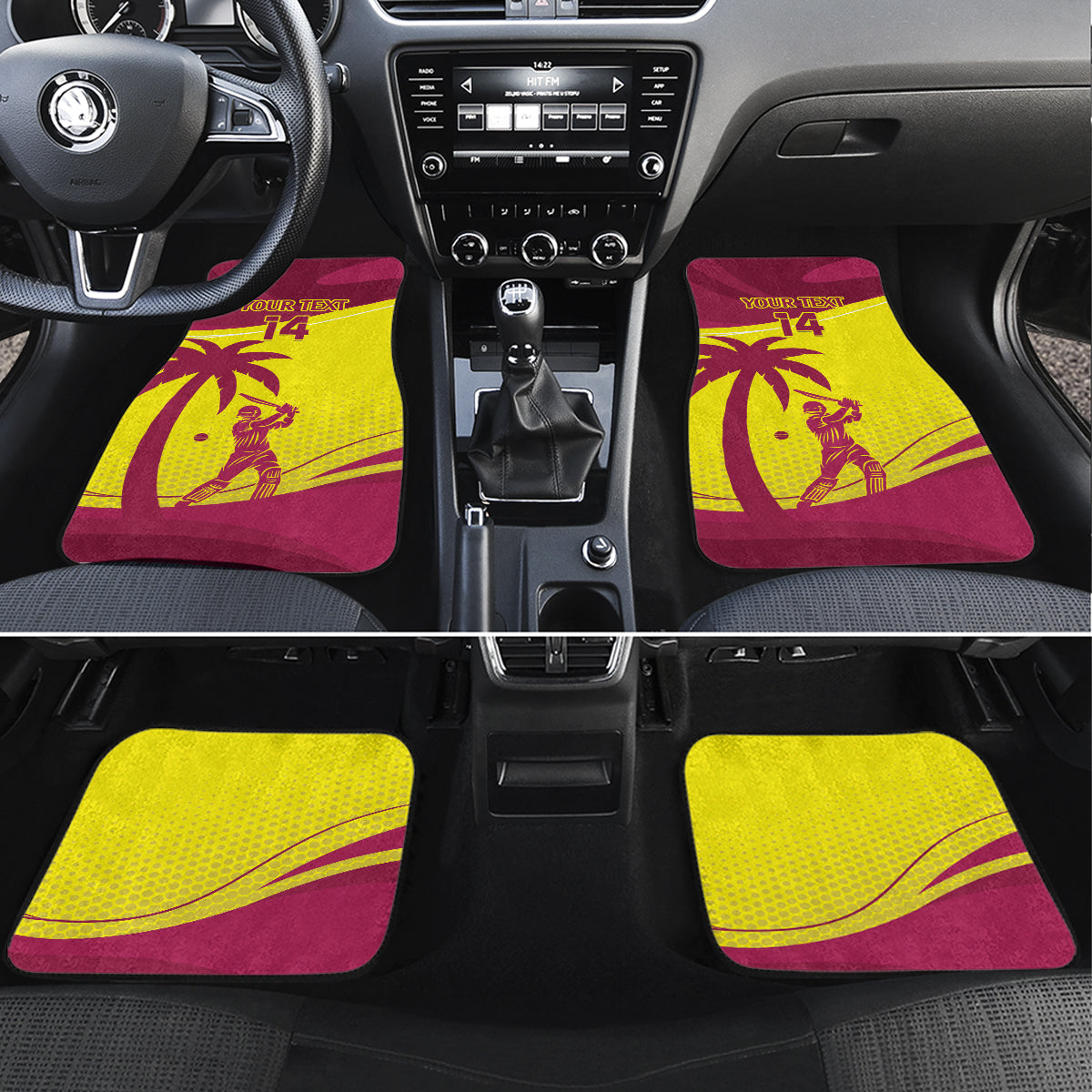 Custom West Indies Cricket Car Mats 2024 World Cup Go Windies