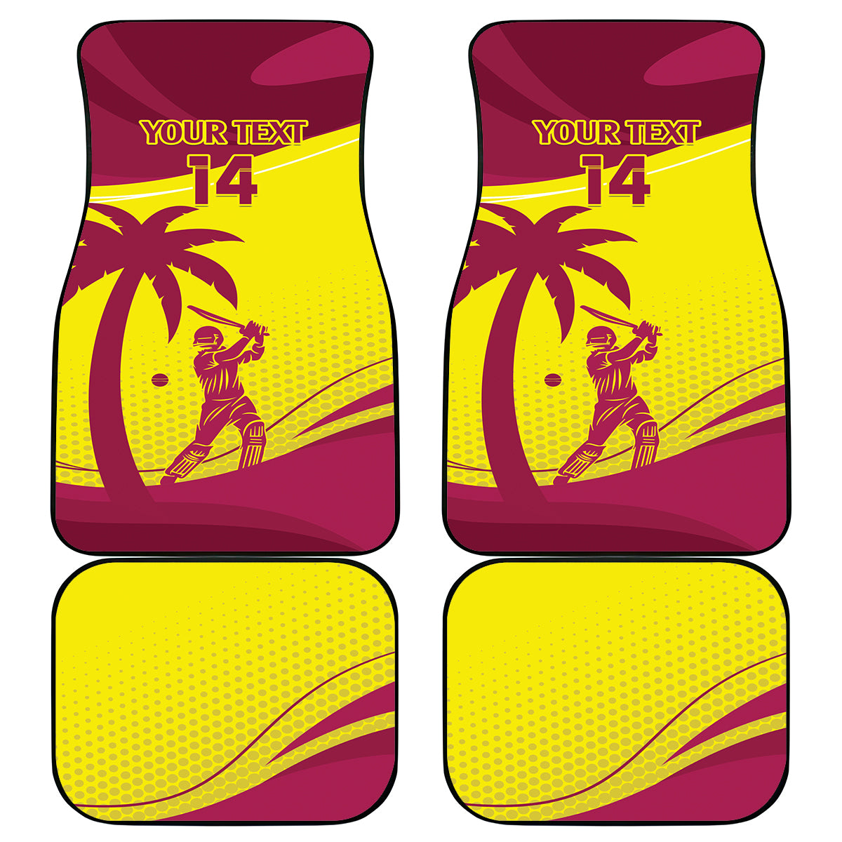 Custom West Indies Cricket Car Mats 2024 World Cup Go Windies - Wonder Print Shop
