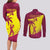 Custom West Indies Cricket Couples Matching Long Sleeve Bodycon Dress and Long Sleeve Button Shirt 2024 World Cup Go Windies