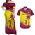 Custom West Indies Cricket Couples Matching Off Shoulder Maxi Dress and Hawaiian Shirt 2024 World Cup Go Windies