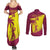 Custom West Indies Cricket Couples Matching Summer Maxi Dress and Long Sleeve Button Shirt 2024 World Cup Go Windies