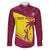Custom West Indies Cricket Family Matching Off The Shoulder Long Sleeve Dress and Hawaiian Shirt 2024 World Cup Go Windies