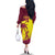 Custom West Indies Cricket Family Matching Off The Shoulder Long Sleeve Dress and Hawaiian Shirt 2024 World Cup Go Windies - Wonder Print Shop
