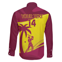 Custom West Indies Cricket Family Matching Off Shoulder Short Dress and Hawaiian Shirt 2024 World Cup Go Windies - Wonder Print Shop