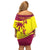 Custom West Indies Cricket Family Matching Off Shoulder Short Dress and Hawaiian Shirt 2024 World Cup Go Windies - Wonder Print Shop