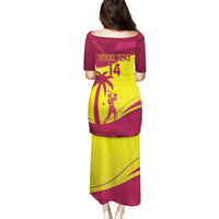 Custom West Indies Cricket Family Matching Puletasi and Hawaiian Shirt 2024 World Cup Go Windies - Wonder Print Shop