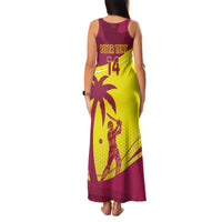Custom West Indies Cricket Family Matching Tank Maxi Dress and Hawaiian Shirt 2024 World Cup Go Windies - Wonder Print Shop