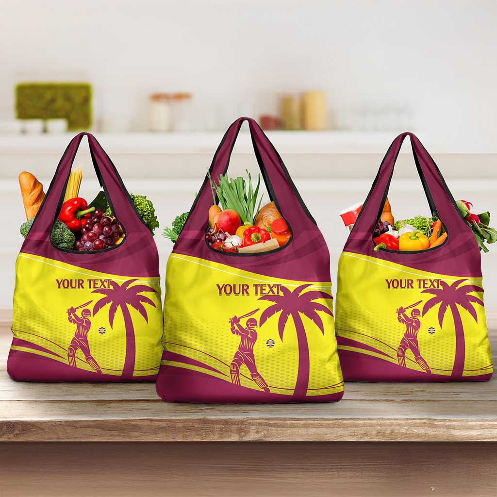 Custom West Indies Cricket Grocery Bag World Cup Go Windies