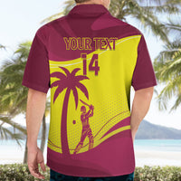 Custom West Indies Cricket Hawaiian Shirt 2024 World Cup Go Windies - Wonder Print Shop