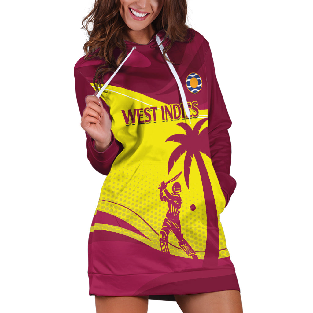 Custom West Indies Cricket Hoodie Dress 2024 World Cup Go Windies - Wonder Print Shop